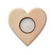 Drewniany świecznik serce TEAHEART