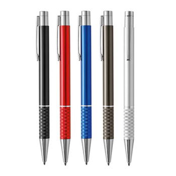 Długopis metalowy ze srebrnymi detalami KUBBING